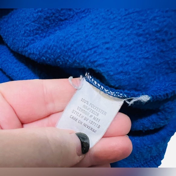 Vintage Bert Pulitzer Collectors Edition Blue Fleece Pull Over Sweatshirt XL - Picture 5 of 7